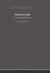Novial Lexike by Otto Jespersen, 9780415864640