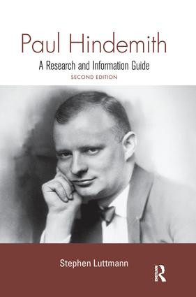 Paul Hindemith (A Research and Information Guide) - 9781138994805 by Stephen Luttmann, 9781138994805