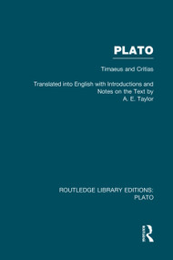 Plato: Timaeus and Critias (RLE: Plato) - 9780415751599 by A Taylor, 9780415751599