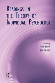 Readings in the Theory of Individual Psychology - 9781138984585 by Steve Slavik, Jon Carlson, 9781138984585