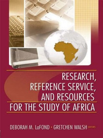 Research, Reference Service, and Resources for the Study of Africa - 9780789025098 by Deborah Lafond, Gretchen Walsh, 9780789025098