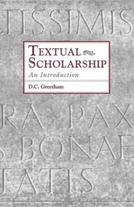Textual Scholarship (An Introduction) - 9780815317913 by David C. Greetham, 9780815317913