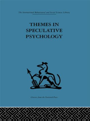 Themes in Speculative Psychology by Nehemiah Jordan, 9780415264822
