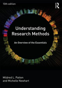 Understanding Research Methods (An Overview of the Essentials) by Mildred L. Patten, 9780415790529