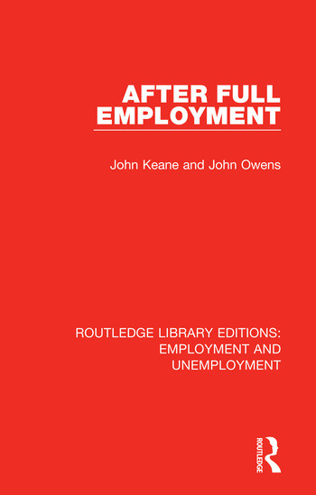 After Full Employment by John Keane, John Owens, 9780367027223