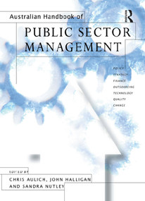 Australian Handbook of Public Sector Management by Sandra Nutley, John Halligan, 9781865083391