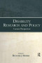 Disability Research and Policy (Current Perspectives) by Richard J. Morris, 9781138004146