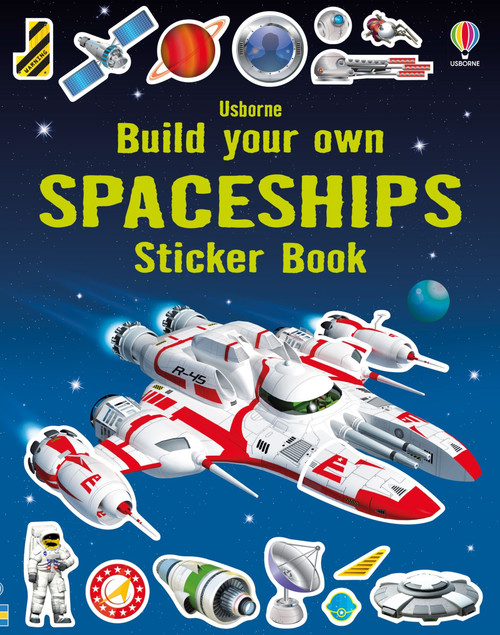 Build Your Own Spaceships Sticker Book by Simon Tudhope, Adrian Mann, 9781805072096