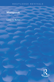 Misogonus (Edited with an Introduction) by Lester Barber, 9780367143732
