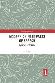 Modern Chinese Parts of Speech (Systems Research) by Guo Rui, 9780367589325