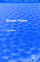 Roman Poetry by E.E. Sikes, 9781138643253