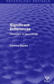 Significant Differences (Feminism in Psychology) by Corinne Squire, 9781138646292