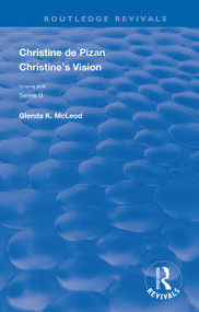 Christine's Vision by Christine de Pizan, 9780367110017