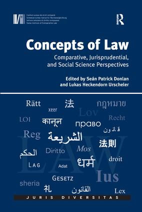 Concepts of Law (Comparative, Jurisprudential, and Social Science Perspectives) by Lukas Heckendorn Urscheler, Seán Patrick Donlan, 9781138637689