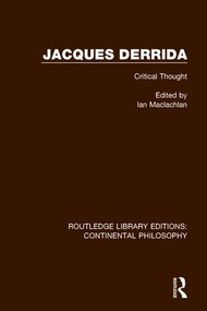 Jacques Derrida - 9781138088054 by Ian Maclachlan, 9781138088054