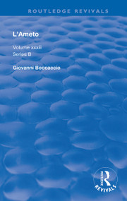 L'Ameto - 9780367133399 by Giovanni Boccaccio, Judith Serafini-Sauli, 9780367133399