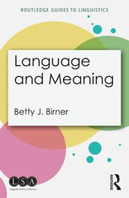 Language and Meaning by Betty Birner, 9781138218246