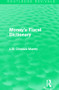 Money's Fiscal Dictionary by L.G. Chiozza Money, 9781138182271