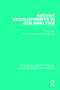 Recent Developments in Job Analysis by Kurt Landau, Walter Rohmert, 9780415789769