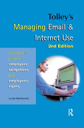 Tolley's Managing Email & Internet Use by Lynda Macdonald, 9781138433847