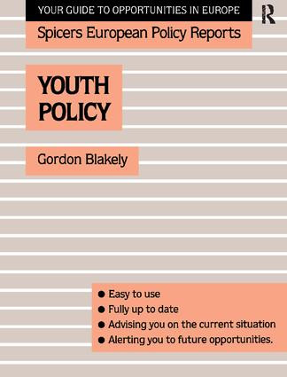 Youth Policy by Gordon Blakely, 9781138425446