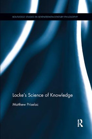 Locke's Science of Knowledge - 9780367258429 by Matt Priselac, 9780367258429