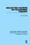 Selected Papers on Economic Theory by Knut Wicksell, 9781138218994