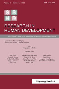 Successful Aging (A Special Issue of research in Human Development) by Susan Krauss Whitbourne, 9781138167124