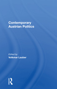 Contemporary Austrian Politics - 9780367159504 by Volkmar Lauber, 9780367159504