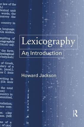 Lexicography (An Introduction) by Howard Jackson, 9780415231732
