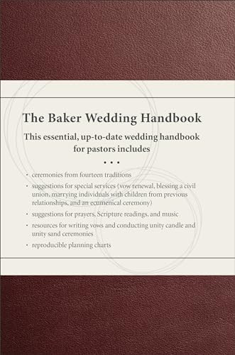 The Baker Wedding Handbook by Paul E. Engle, 9780801019678