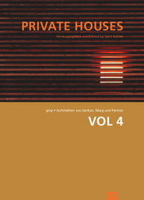 GMP: Volumes Volume 4 Private Houses (VOL 4: Private Houses) by Gert Kähler, 9783936314472