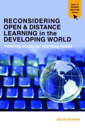 Reconsidering Open and Distance Learning in the Developing World (Meeting Students' Learning Needs) by David Kember, 9780415401401