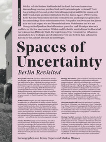 Spaces of Uncertainty - Berlin revisited (Potenziale urbaner Nischen) (German Edition) by Kenny Cupers, Markus Miessen, 9783035614381