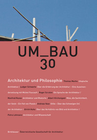 Architektur und Philosophie (German Edition) by Österreichische Gesellschaft für Architektur, 9783035616729