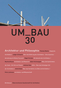 Architektur und Philosophie (German Edition) by Österreichische Gesellschaft für Architektur, 9783035616729