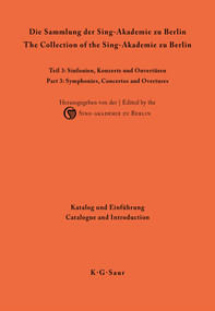 Katalog und Einführung - 9783598344787 by Sing-Akademie zu Berlin, Matthias Kornemann, Axel Fischer, Tobias Schwinger