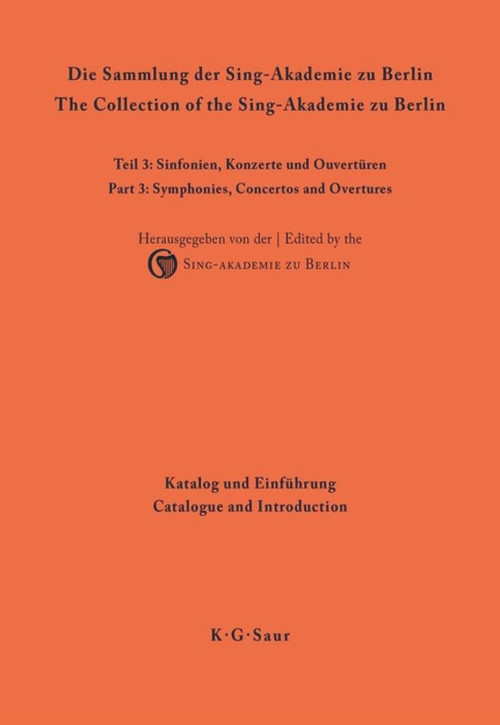 Katalog und Einführung (German Edition) - 9783598344787 by Sing-Akademie zu Berlin, Matthias Kornemann, Axel Fischer, Tobias Schwinger, 9783598344787