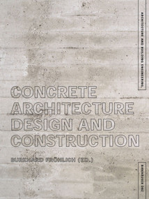 Concrete Architecture (Design and Construction) by Burkhard Fröhlich, 9783764368722
