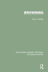 Browning by Roy E. Gridley, 9781138670952