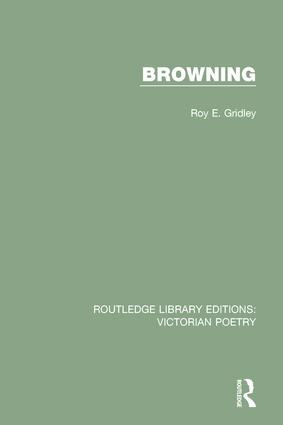 Browning by Roy E. Gridley, 9781138670952