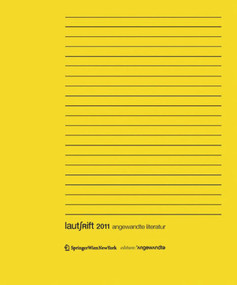 Lautschrift 2011 (angewandte literatur) (German Edition) by Sabine Scholl, 9783990434208