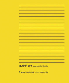 Lautschrift 2011 (angewandte literatur) (German Edition) by Sabine Scholl, 9783990434208