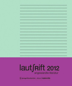 Lautschrift 2012 (angewandte literatur) (German Edition) by Sabine Scholl, 9783990434857
