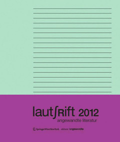 Lautschrift 2012 (angewandte literatur) (German Edition) by Sabine Scholl, 9783990434857