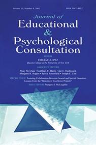 Fostering Collaboration Between General and Special Education by Margaret J. McLaughlin, 9780805895841