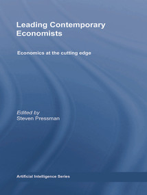Leading Contemporary Economists (Economics at the cutting edge) by Steven Pressman, 9780415762205