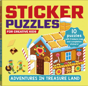 STICKER PUZZLES; ADVENTURES IN TREASURELAND (For Creative Kids) by Gakken early childhood experts, 9784056212365
