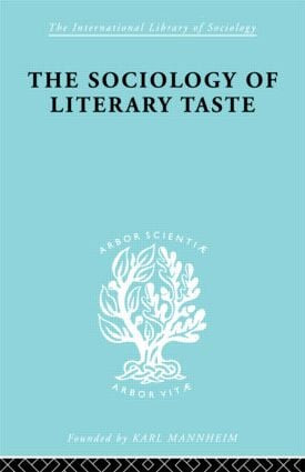 Sociology Lit Taste Ils 90 by Levin L. Schucking, 9780415175982