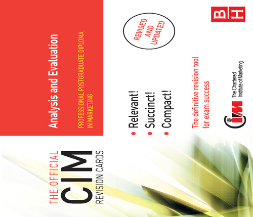 CIM Revision Cards Analysis and Evaluation by Karen Beamish, 9780750686426